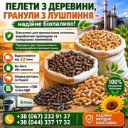 Пелета з дерева і гранула з лушпиння
